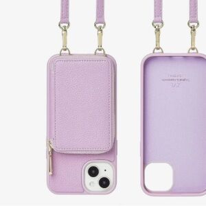 ZVE iPhone 13‎ Wallet Case - RFID Blocking, Leather, Wrist Strap, Rose Gold